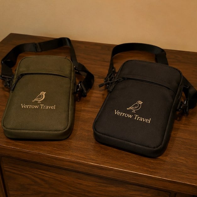 Crossbody bags with logo — customer photo